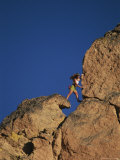 Buy A Woman Bouldering on Smith Rocks, Oregon at AllPosters.com