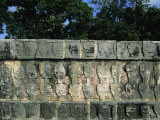 Wall of Skulls (Known as Tzompantli), Chichen Itza, Mexico