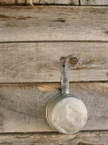 Old Pot Hanging on Wood Wall at Bar 10 Ranch in the Arizona Desert