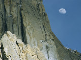 The Moon over K7 in the Karakorum Mountains