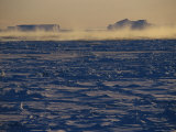 Buy Icescape Showing Frozen Sea Ice and a Freshwater Iceberg at AllPosters.com