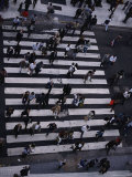Buy Birds-Eye View of a Busy Crosswalk on a Buenos Aires Street at AllPosters.com
