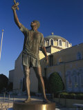 Buy A Statue of an Epiphany Diver in Front of St. Nicholas Cathedral at AllPosters.com