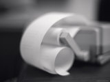Paper Rolls Out of a Calculator