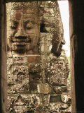 Buy Large Carved Faces on Towers at Angkors Bayon Temple Ruins at AllPosters.com