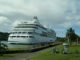 Luxury Cruise Ship Docked at Saint Lucia
