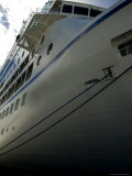 Looking up at the Side of a Cruise Ship