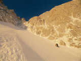 Climber on the Franco-Argentine Route up Cerro Fitzroy