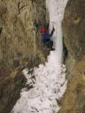 Ice Climber on Main Vain Near Cody