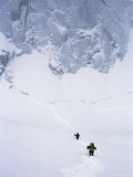 Climbers Approach the Base of Cerro Fitzroy Through Deep Snow