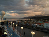 Sunset Over Dominica as Seen from the Deck of a Cruise Ship