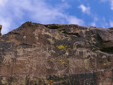 Close View of a Petroglyph in Little Petroglyph Canyon