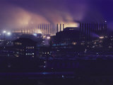 Smoke and Flame Rise Above the Mills of the United States Steel Corporation