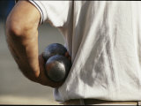 Buy Bocce Player Preparing to Bowl at AllPosters.com