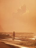 Buy A Person Walks Along the Beach at AllPosters.com