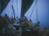 Buy Seamen Tend to Their Sails During a Storm at AllPosters.com