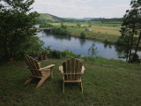 Buy Two Adirondack Chairs on a Scenic Overlook at AllPosters.com