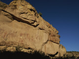 Indian Pictographs on a Sandstone Wall Photographic Print