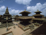 Durbar Square Showing the Statue of Garuda, Kathmandu Valley, Nepal