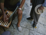 Buy A Man Plays Backgammon as Another Looks On at AllPosters.com