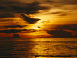 Buy Sunset over Pacific Ocean, Yap Islands, Caroline Islands, Micronesia at AllPosters.com