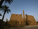 A View of the Exterior of a Temple at Luxor
