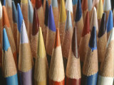 A Close View of a Cluster of Sharpened Colored Pencils