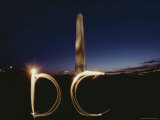 The Letters Dc Produced by a Flashlight Greet Visitors to the Mall