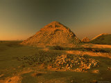 A View of Crumbling Pyramids Near the Step Pyramid of Djoser