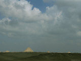 Clouds Fill the Sky over the Step Pyramid of Djoser