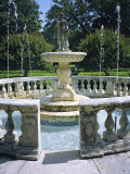 Buy Decorative Fountain in an Elizabethan-Style Garden in Manteo at AllPosters.com