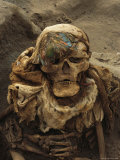 A Close View of a Mummy Exhumed at the Cemetary at Puruchuco-Huaquerones