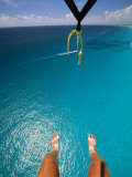 A Tourist Goes Parasailing in Cancun