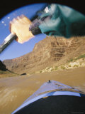 Buy Cliffs Viewed Between the Outstretched Arm of a Kayaker and the Bow at AllPosters.com