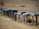 A Parade of Mailboxes on the Outskirts of Santa Fe