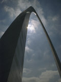 Buy Skyward View of the Gateway Arch Against a Cloud-Filled Sky at AllPosters.com