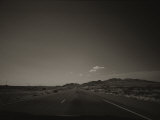 View from a Car of a Highway in the Arizona Desert