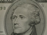 Portrait of Alexander Hamilton on the Ten Dollar Bill