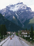 Buy Cascade Mountain Looms above the Town of Banff at AllPosters.com