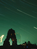 Buy The Silhouette of Knapps Castle during a Meteor Shower at AllPosters.com