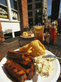 Buy Plate of Ribs and Rings at Famous Sonny Bryans Smokehouse at AllPosters.com