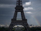 Buy Rainbow Arches Behind the Eiffel Tower at AllPosters.com