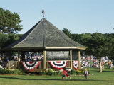 Bandstand and Crowd During a Summer Concert
