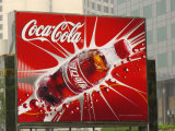 A Chinese Billboard Advertising Coca-Cola
