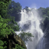 Buy A Tall Waterfall Cascading Over Jagged Rocks at AllPosters.com