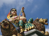Buy Figures of Deities Decorate the Roof of Sri Veeramakaliamman Temple at AllPosters.com