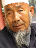 Muslim Worshipper in Traditional Clothes at the Niujie Mosque (Literally Ox Street Mosque)