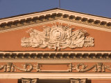 Buy A Facade on Nevsky Prospect Depicting Hercules Holding the Universe at AllPosters.com