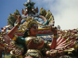 Buy Figures of Deities Decorate the Roof of Sri Veeramakaliamman Temple at AllPosters.com
