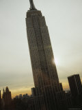 The Empire State Building in New York at Sunset in Winter